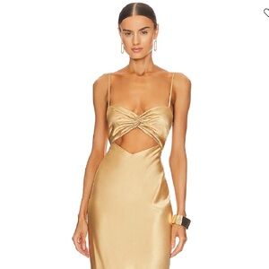 SHONA JOY Oliviera Twist Front Midi Dress - TAFFY